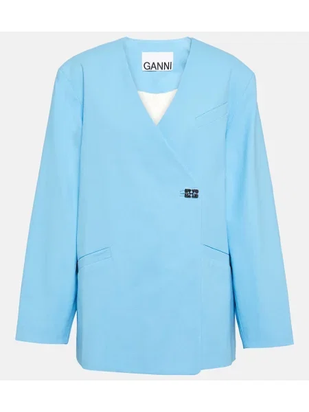 Sacou Ganni albastru