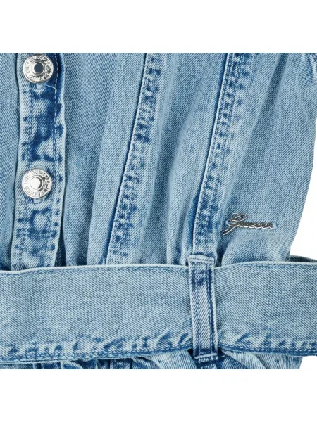 Gyerek denim ruha Guess kék