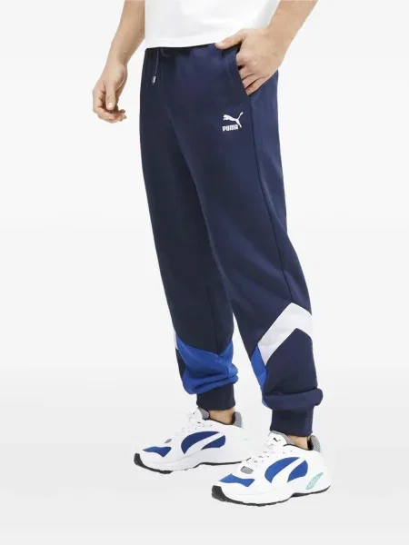 Pantaloni Puma alergare albastru