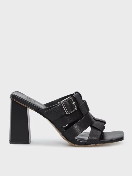 Кожаные мюли Prpy черные