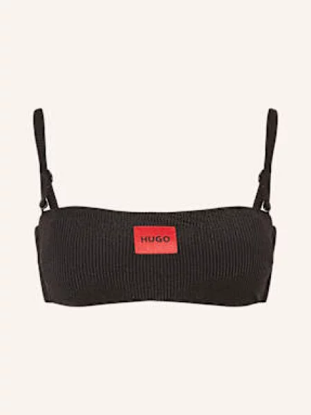 Hugo Góra Od Bikini Bandeau Red Label schwarz czarny