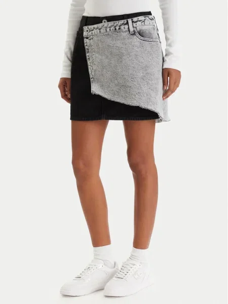 Karl Lagerfeld Jeans Fustă de blugi Gri negru