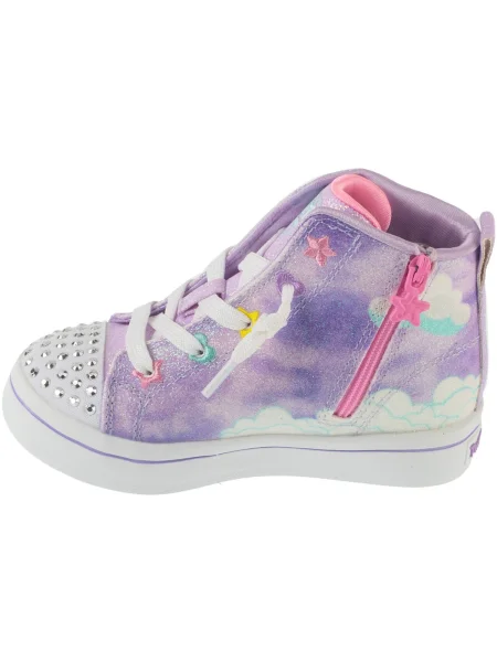 Členkové topánky Skechers ružová