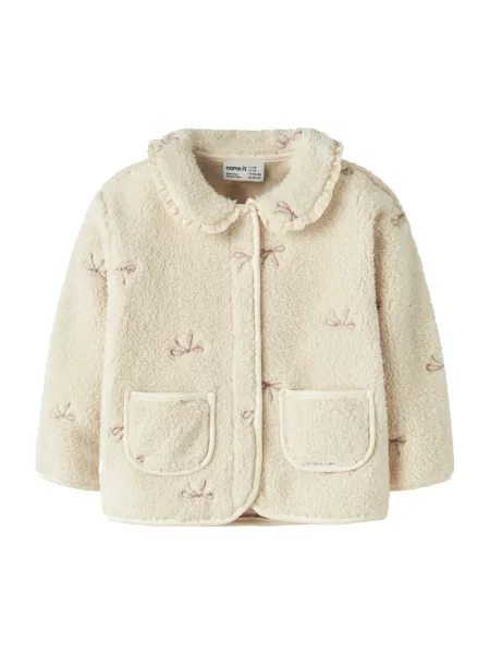 NAME IT Jachetă fleece / mov orhidee bej