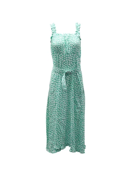 Rochie Faithfull The Brand cu model floral cu imagine de costum verde