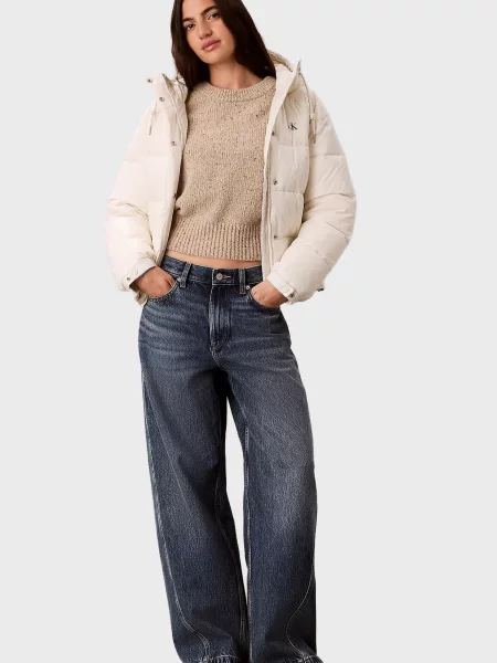 Класична куртка Calvin Klein біла