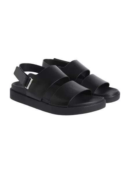 Sandały Calvin Klein skórzane czarne