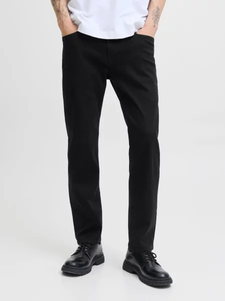 Завужені джинси JACK & JONES бавовна/поліестер чорний