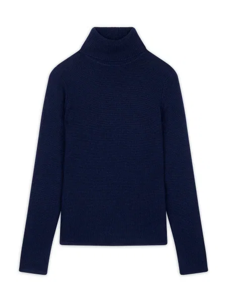JUST CASHMERE Svetr Juni námořnická modř