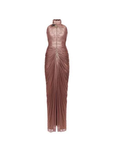 Rochie Araftu cu volane roz