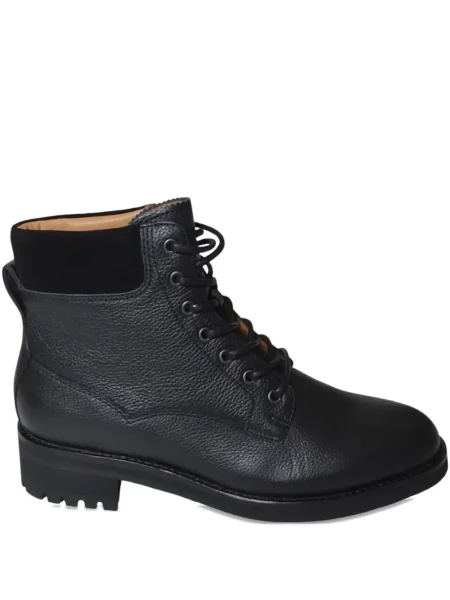 Botine Polo Ralph Lauren cu șireturi din piele negru