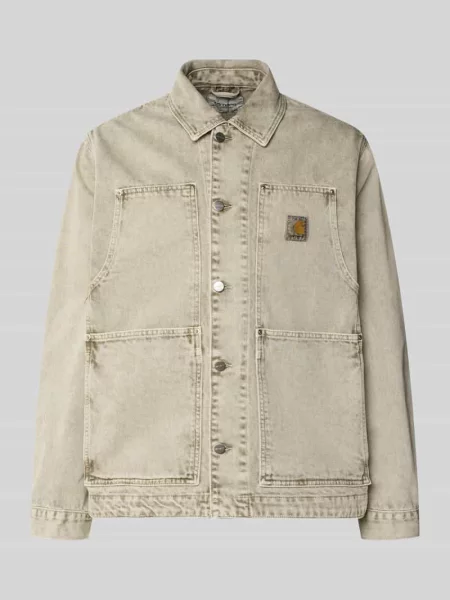 Carhartt Wip Kurtki Mężczyzna Szary L OG Double Front Jacket zielona