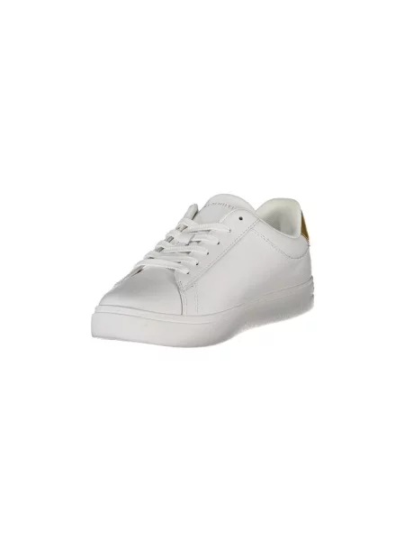 Tommy Hilfiger De piele sneakers alb