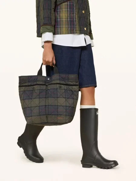 Barbour Taška Tartan tmavě zelená / tmavě / tmavě modrá červená