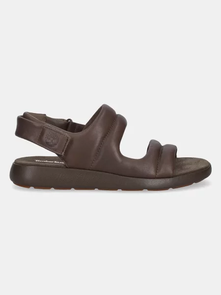 Usnjeni sandali Timberland Belmar Waves Backstrap rjava