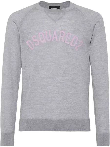 Tricou Dsquared2 tricotate gri