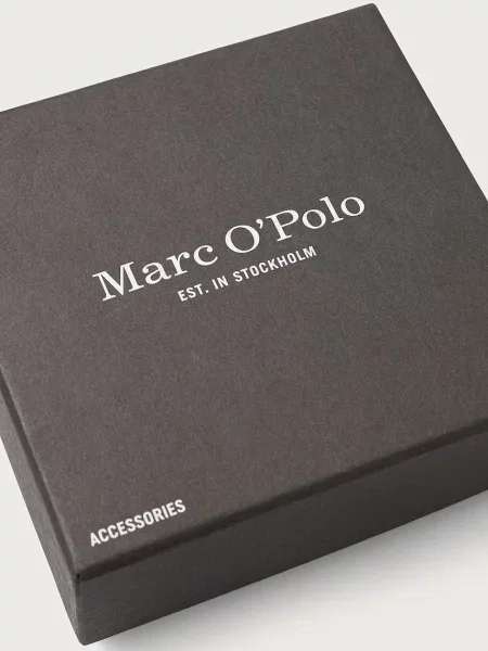 Marc O'Polo колан мъжки от кожа черно