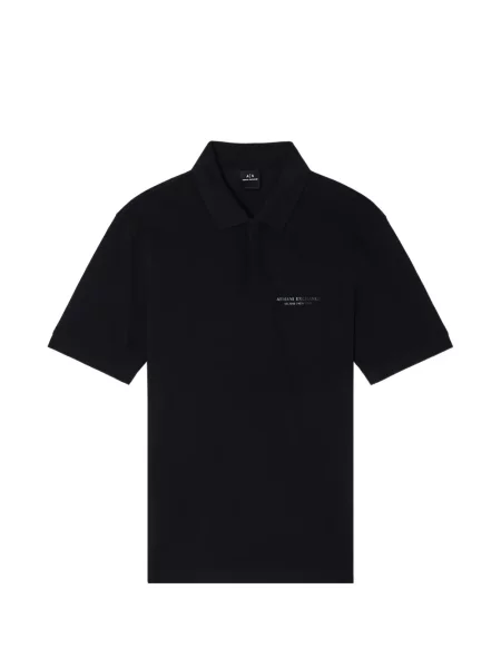 Tricou polo Armani Exchange cu imagine negru