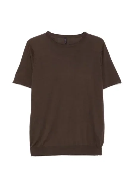 Scurt tricou Jeordie's maro