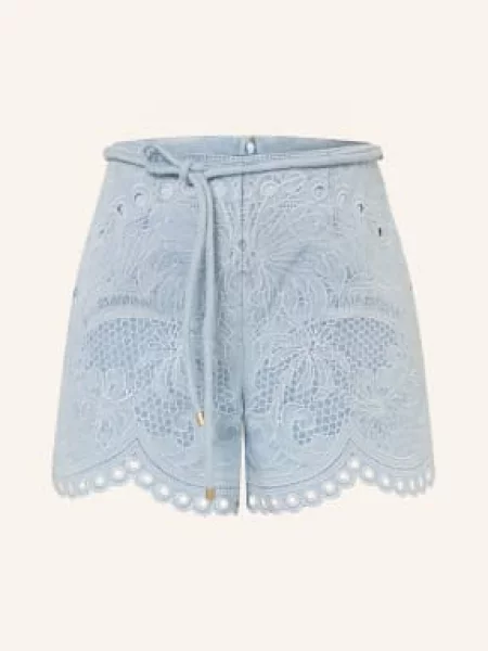 Zimmermann Szorty Jeansowe Daylight blau