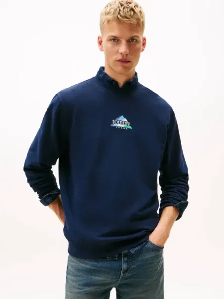 Szvetter Tommy Jeans sötétkék