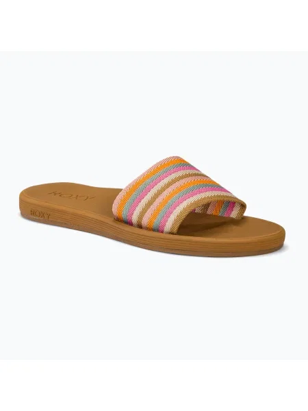 Papuci pentru femei ROXY Beachie Breeze tan/crazy pink roz