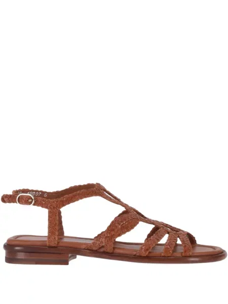 Sandale La Rose din piele fără toc roz