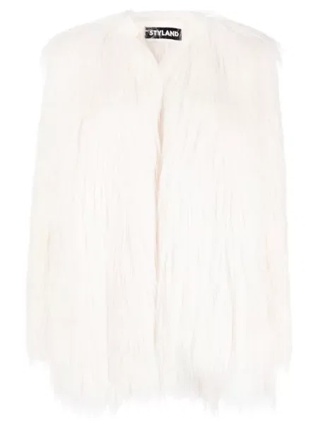 Blană geacă Styland alb