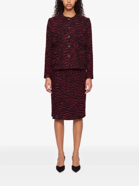 Geacă Elie Saab din tweed negru