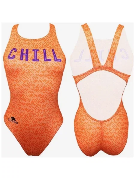 Kostium kąpielowy z szerokimi ramiączkami Turbo Chill w kolorze pomarańczowym S pomarańczowy