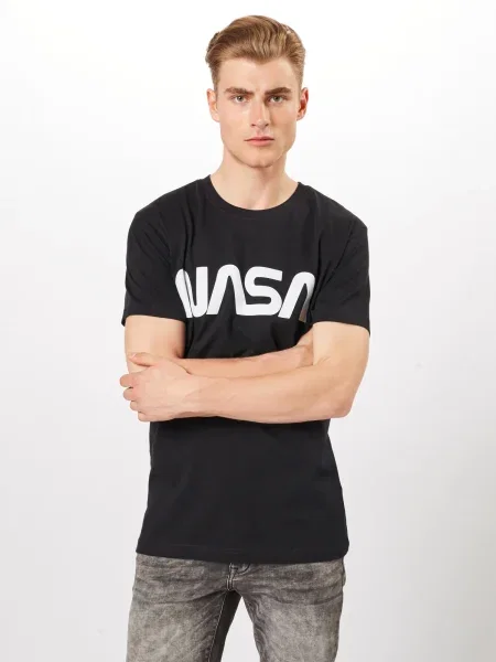 Mister Tee Majica Nasa črna bela