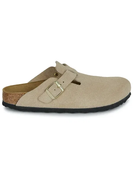 Sneakers Birkenstock Boston BS Suede Leather Sandcastle EUR 36 fekete