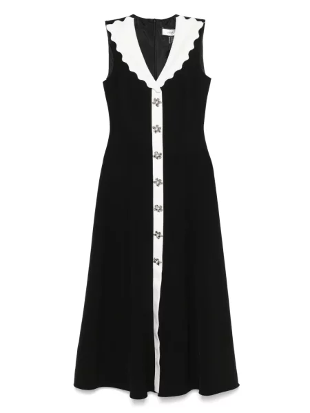 Rochie midi Nissa până la genunchi de costum negru