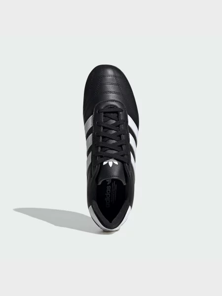 Кожаные кроссовки Adidas черные