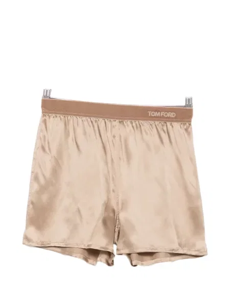 Pantaloni scurți Tom Ford din satin cu autograf