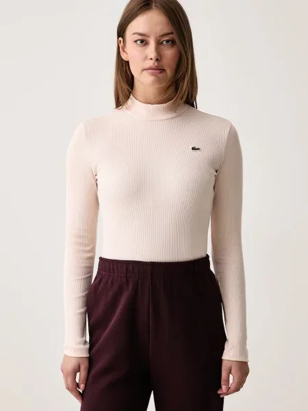 Tricou cu mânecă lungă Lacoste roz