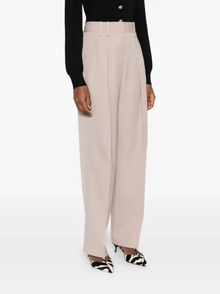 Pantaloni Jil Sander plisate roz