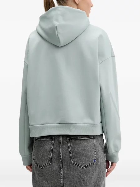Košulja Adidas s platformom s printom s kapuljačom žuta