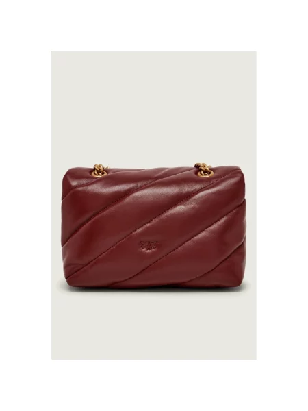 Geanta crossbody Pinko din piele roșu