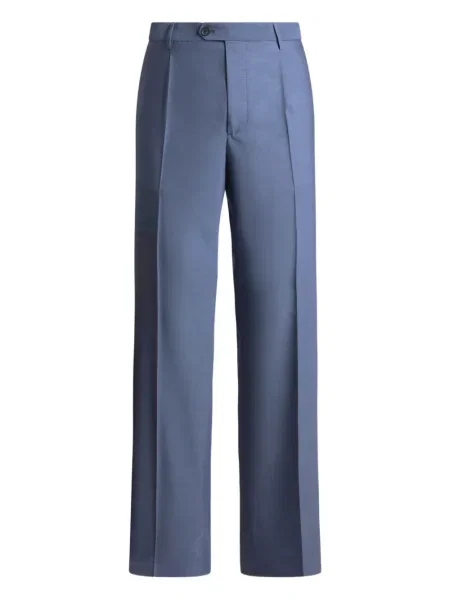 Pantaloni Etro de lână albastru
