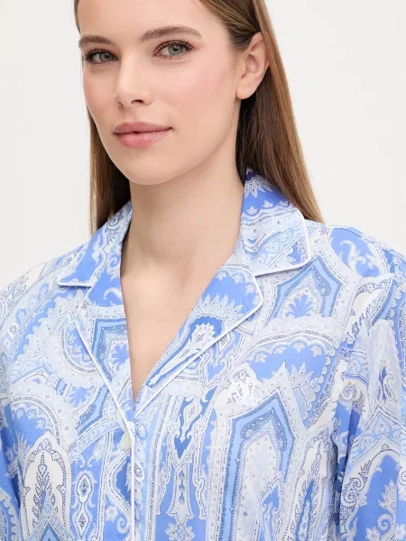 Noční košilka Lauren Ralph Lauren modrá