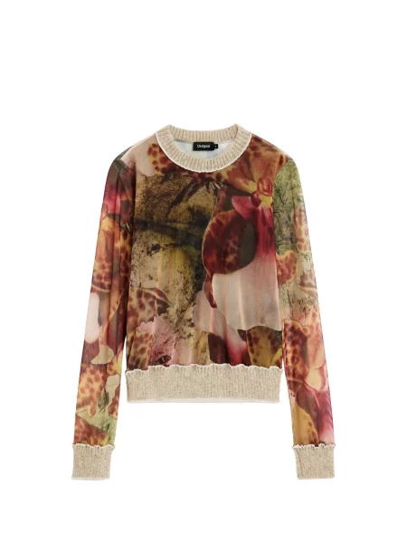 Desigual Pulover M. C. Lacroix / mai multe culori maro