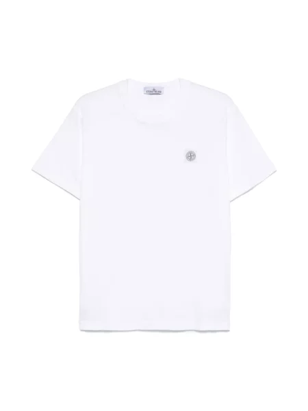 Koszulka Stone Island z kamieniami biała