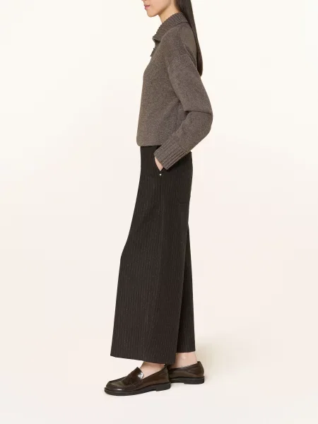 Flanelové culottes Mac Daydream hnědé
