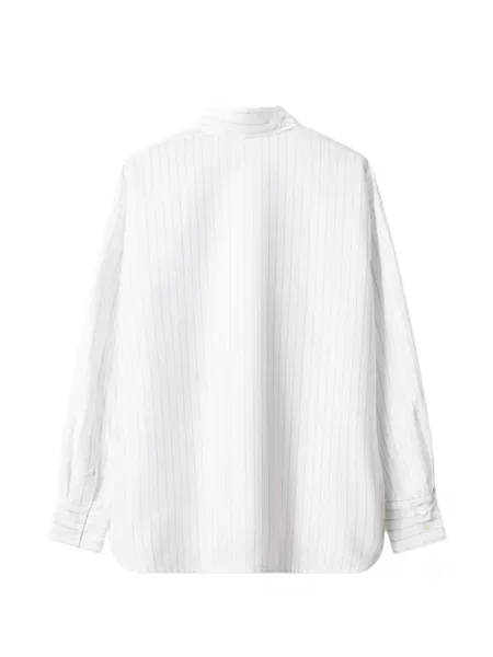 Geacă cămașă Maison Kitsune cu dungi cu imagine alb