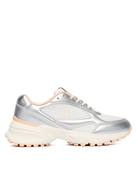 Calvin Klein Sneakersy Hike Runner Lace Up Mesh Mix Met Farebná