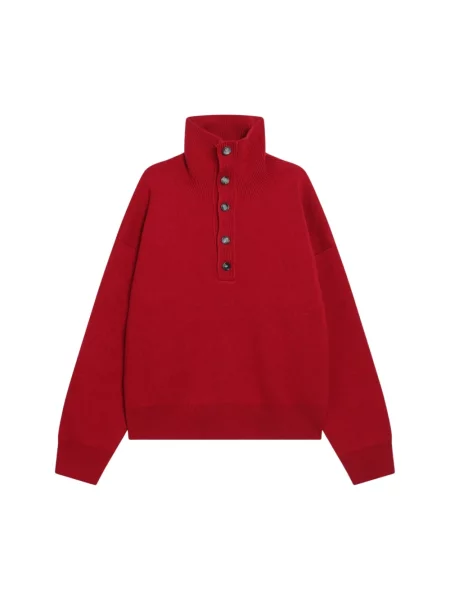 Sweter Ami Paris wełniany czerwony