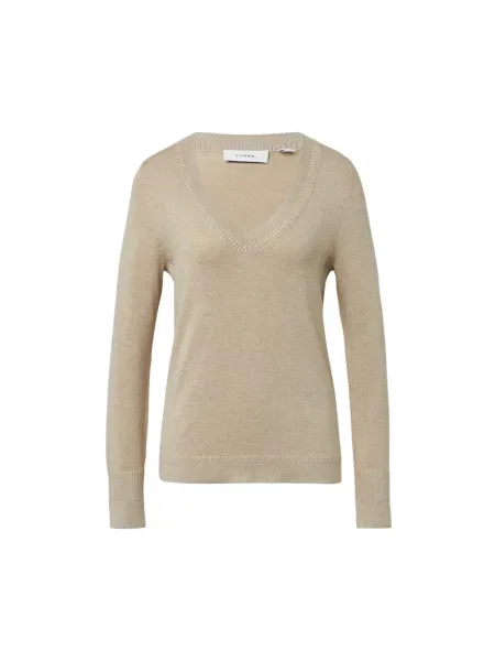 Dzianinowy sweter Comma brązowy