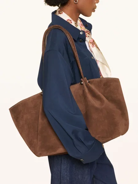 Cestovní taška Weekend Max Mara hnědá