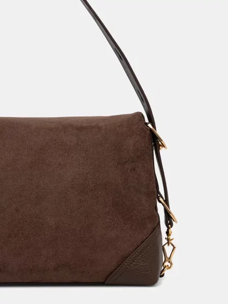 Torebka Love Moschino zamszowa brązowa